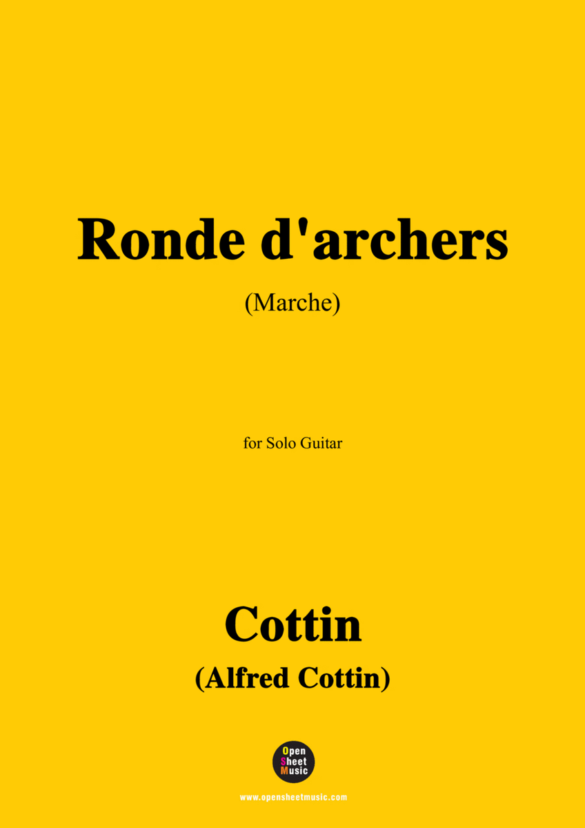 Cottin-Ronde d'archers(Marche),for Guitar image number null