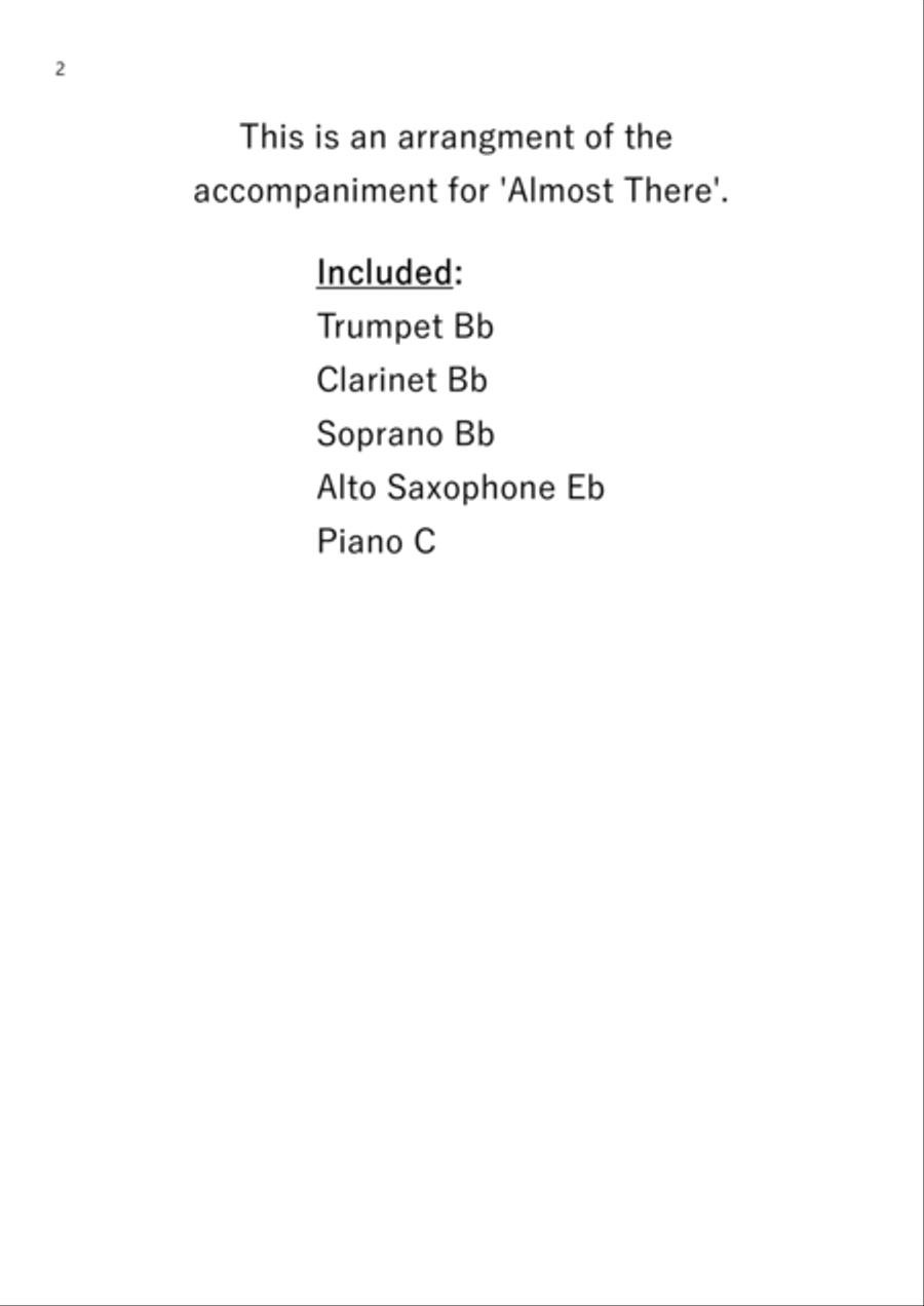 Almost There - Score Only Small Ensemble scores gallery preview page 2