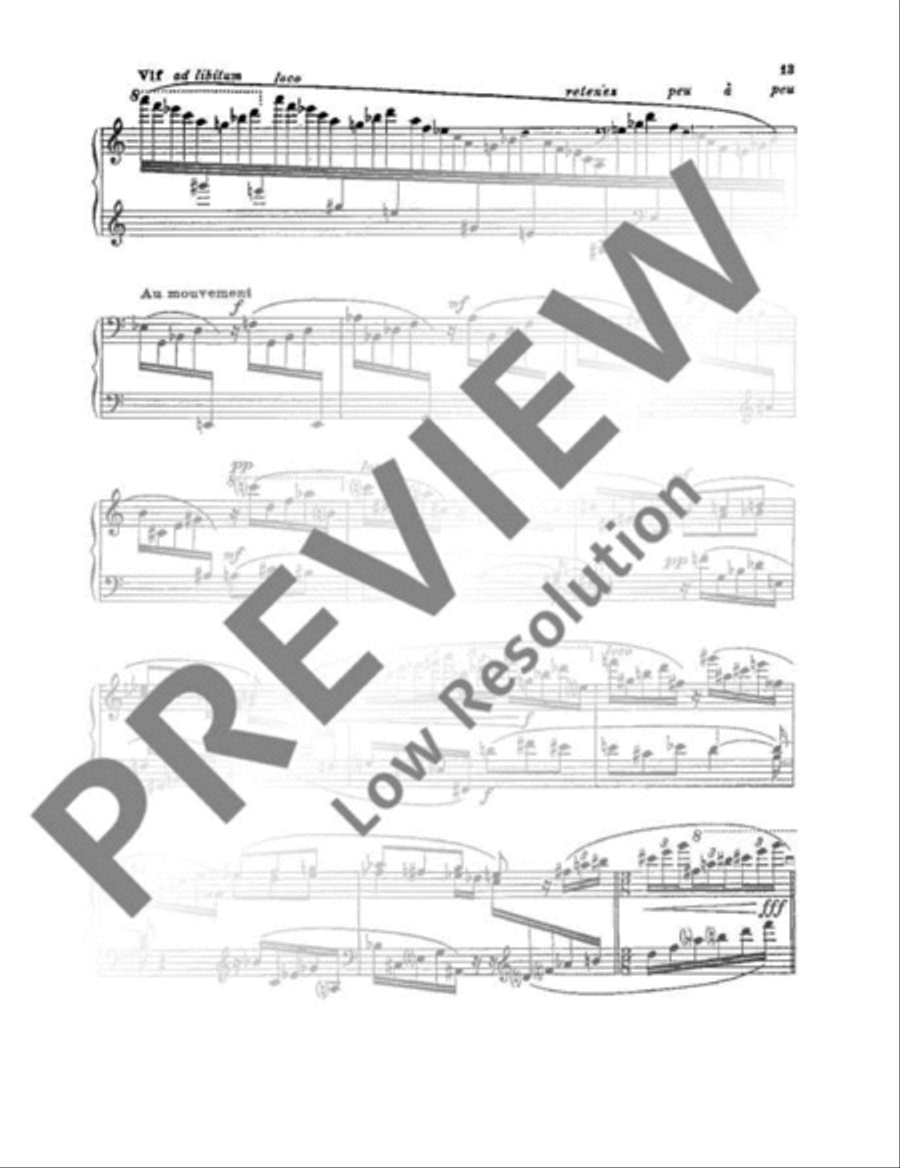 Three Impromptus Piano Solo scores gallery preview page 14