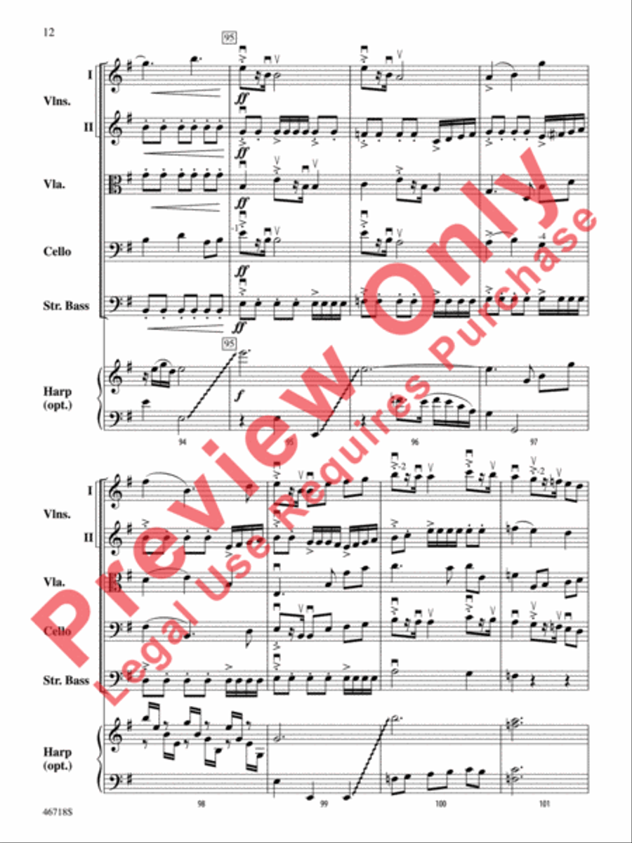 North of the Mountain North of the Mountain String Orchestra scores gallery preview page 13