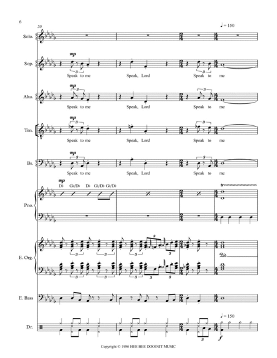 Maybe God Is Tryin To Tell You Something Divisi scores gallery preview page 6