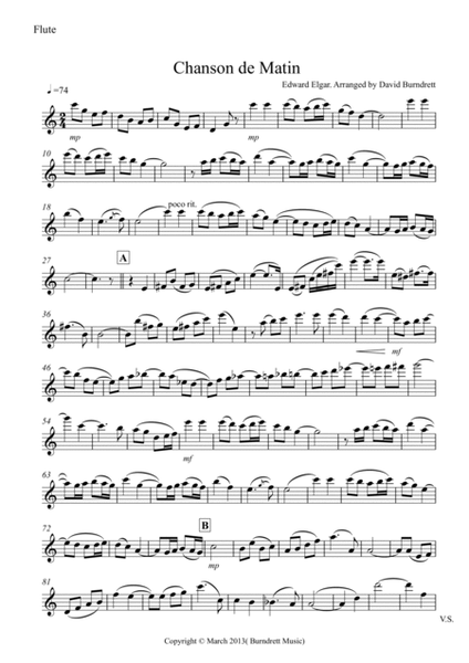 Chanson De Matin for Flute And Bassoon image number null
