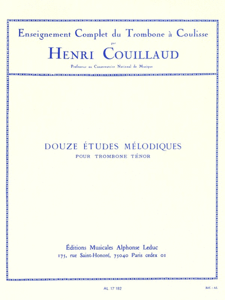 12 Etudes Melodiques