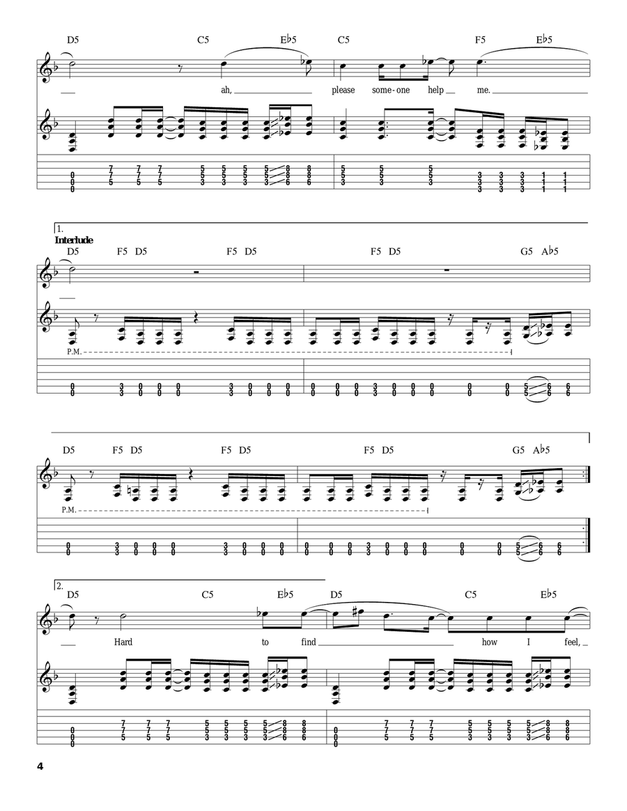 Greed Electric Guitar scores gallery preview page 4
