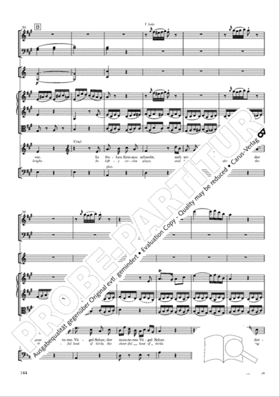 The Creation (Die Schopfung) 4-Part scores gallery preview page 164