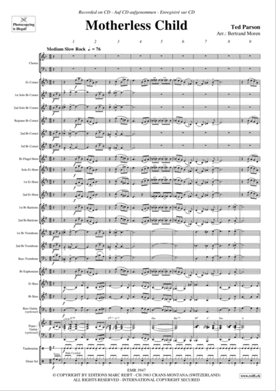 Motherless Child 4-Part scores gallery preview page 4