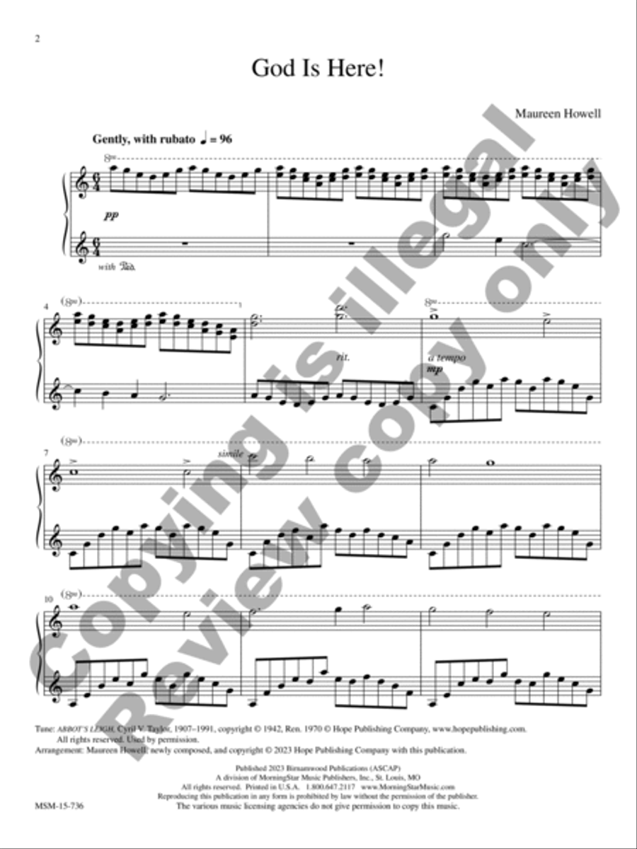 Gather Us In Gather Us In Piano Solo scores gallery preview page 3