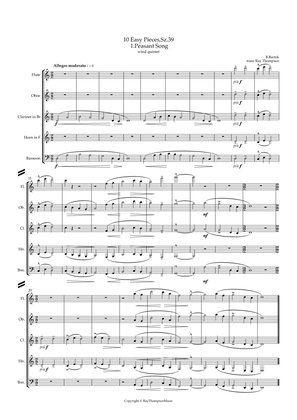 Bartók: 10 Easy Pieces , Sz.39 1.Peasant Song - wind quintet