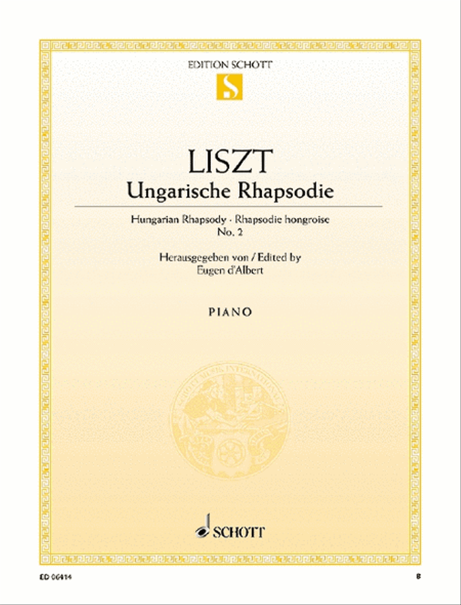 Hungarian Rhapsody No. 2 Hungarian Rhapsody No. 2 Piano Solo scores gallery preview page 1