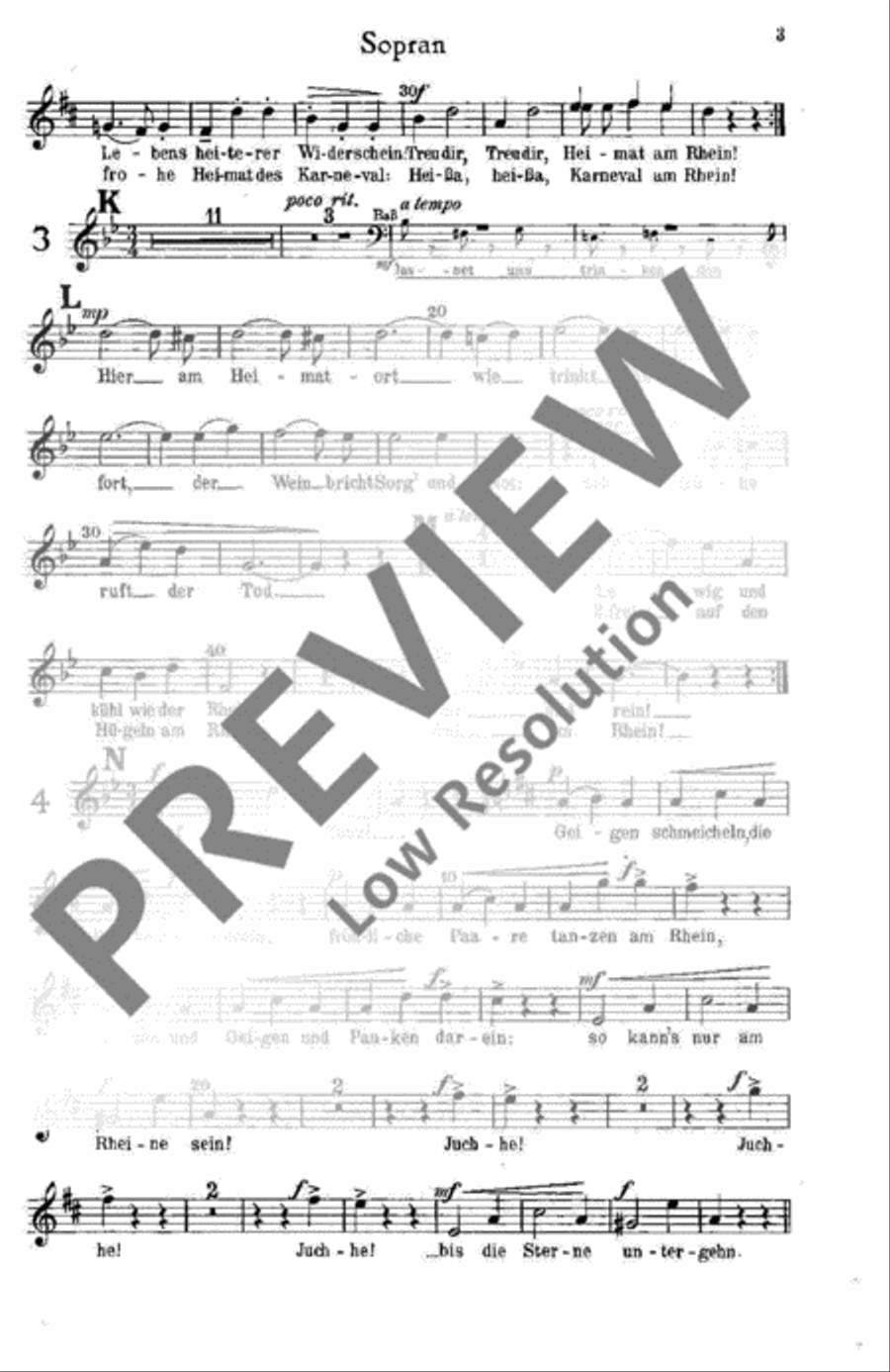 Am schönen Rhein gedenk ich dein Mixed Choir scores gallery preview page 4