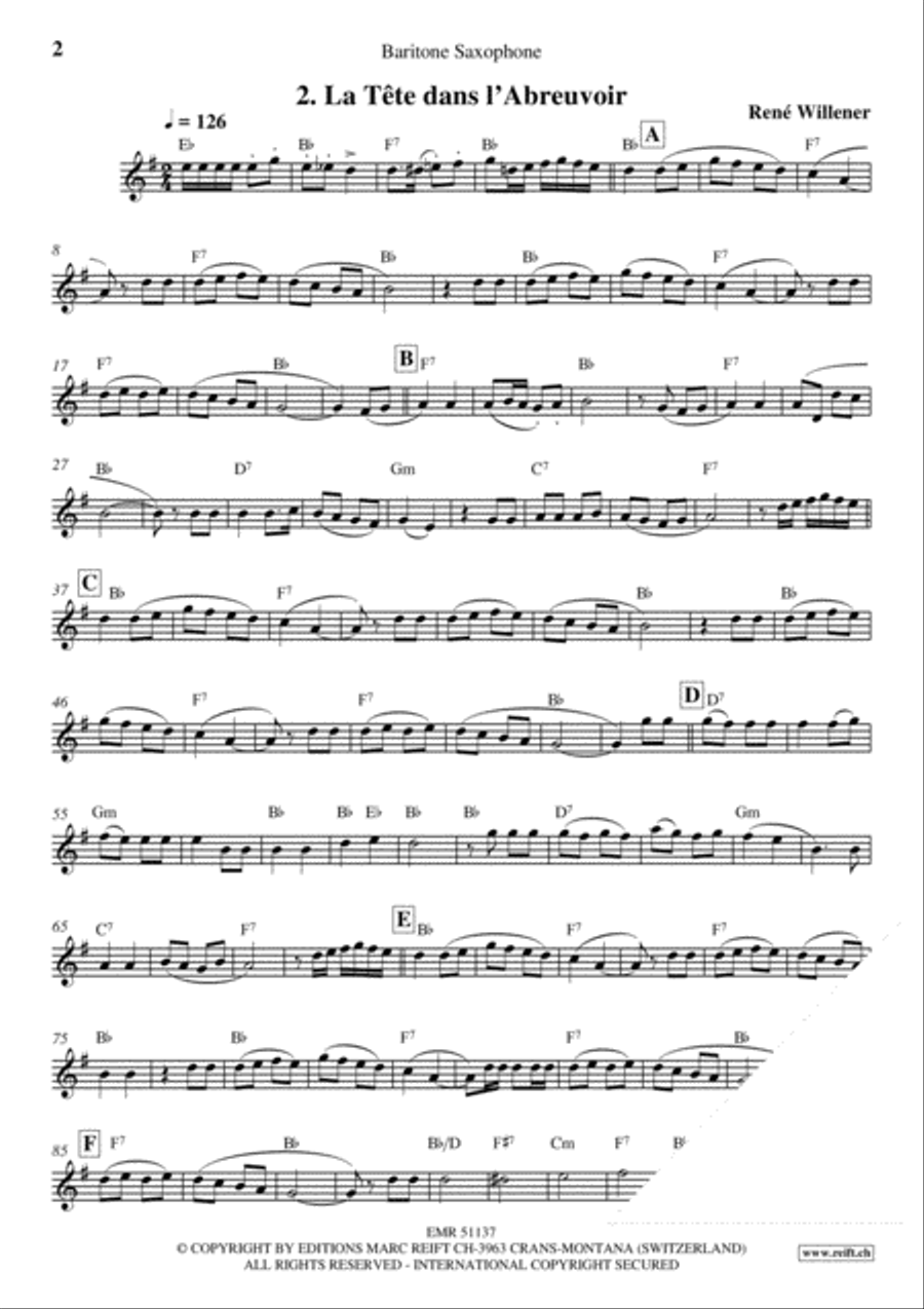 La Fete au Chalet Volume 3 Baritone Saxophone scores gallery preview page 4