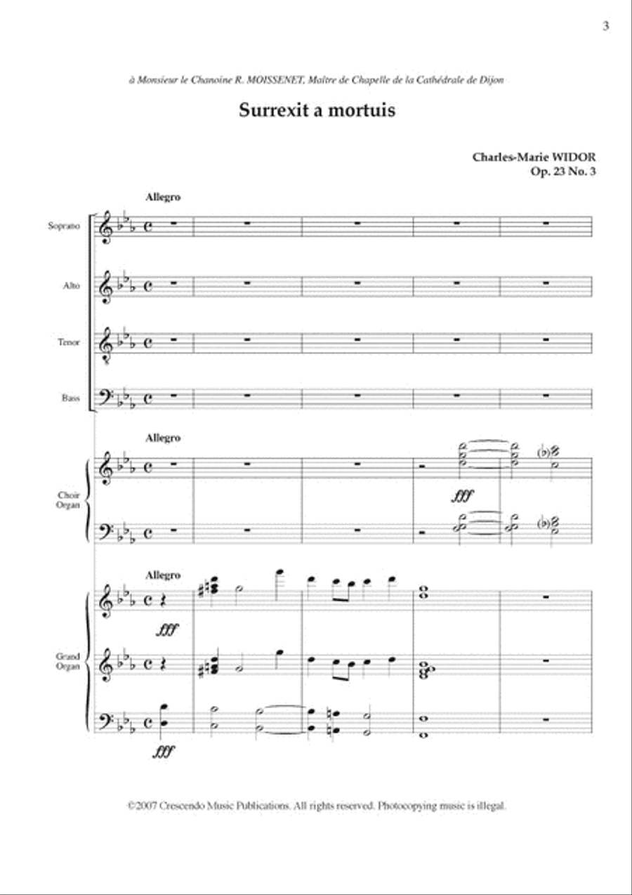 Surrexit a mortuis, Op. 23/3 4-Part scores gallery preview page 2