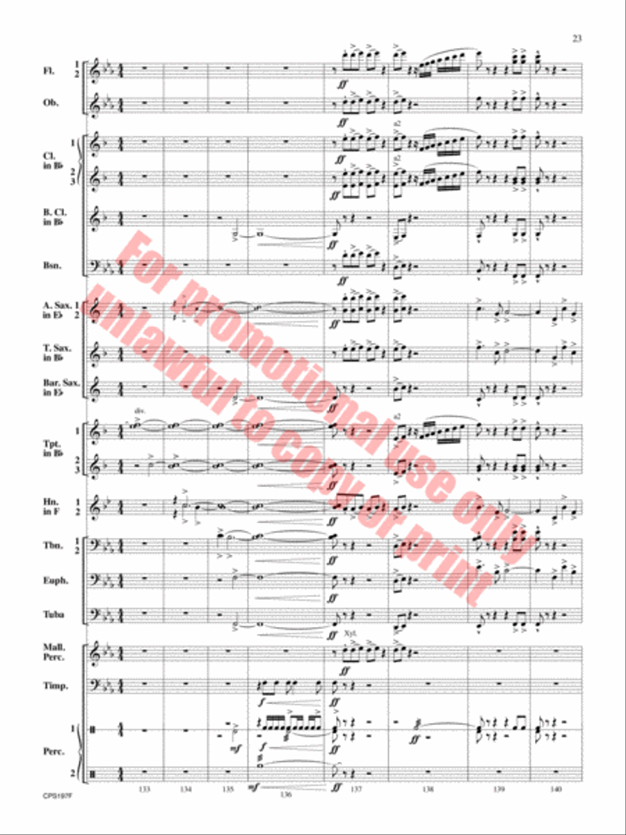 Polar Vortex Concert Band scores gallery preview page 24
