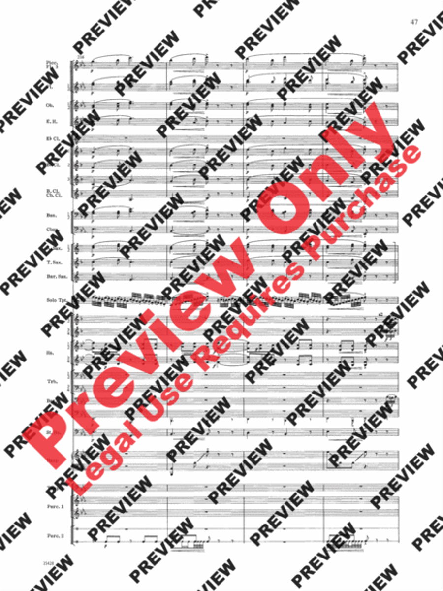 Le Carnaval de Venise Concert Band scores gallery preview page 48