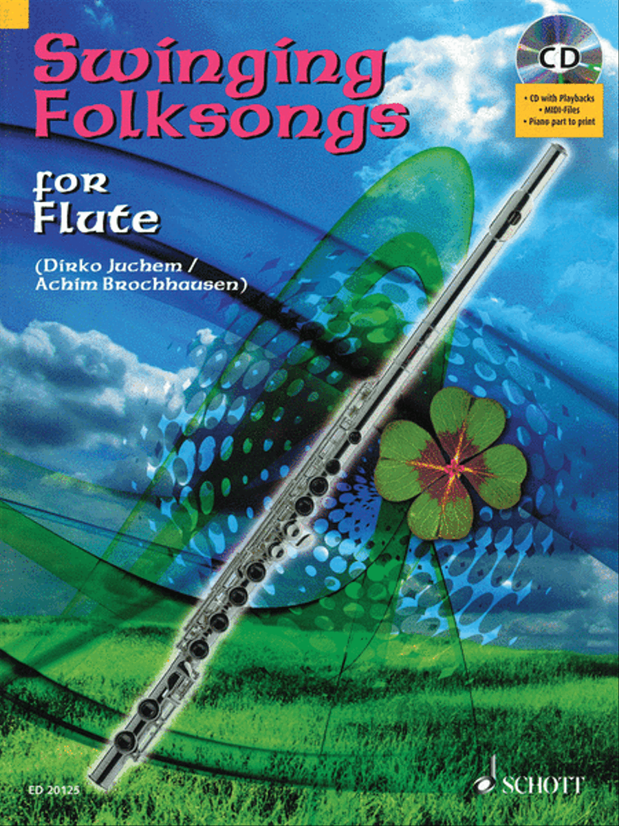 Swinging Folksongs Play-along For Flute Bk/cd With Piano Parts To Print Flute scores gallery preview page 1