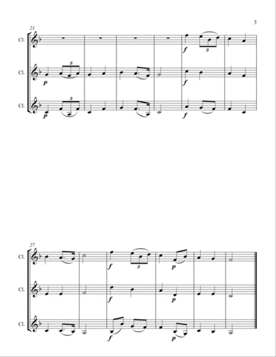A Happy March A Happy March Woodwind Trio scores gallery preview page 3