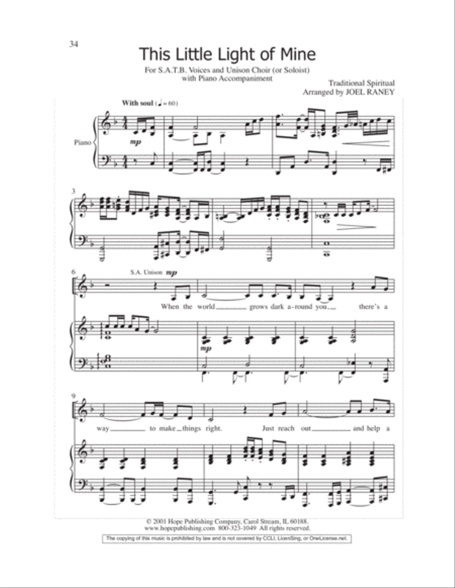 Let the Children Sing 4-Part scores gallery preview page 36