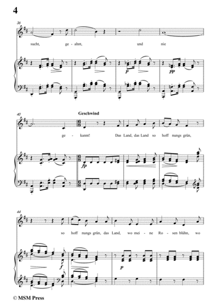 Schubert-Der Wanderer(The Wanderer),Op.4 No.1,in b minor,for Voice&Piano image number null