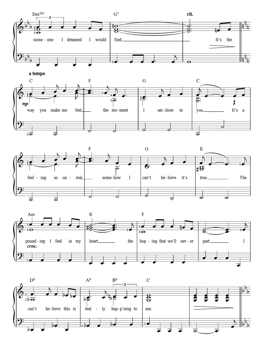 I Close My Eyes And Count To Ten Piano, Vocal scores gallery preview page 2