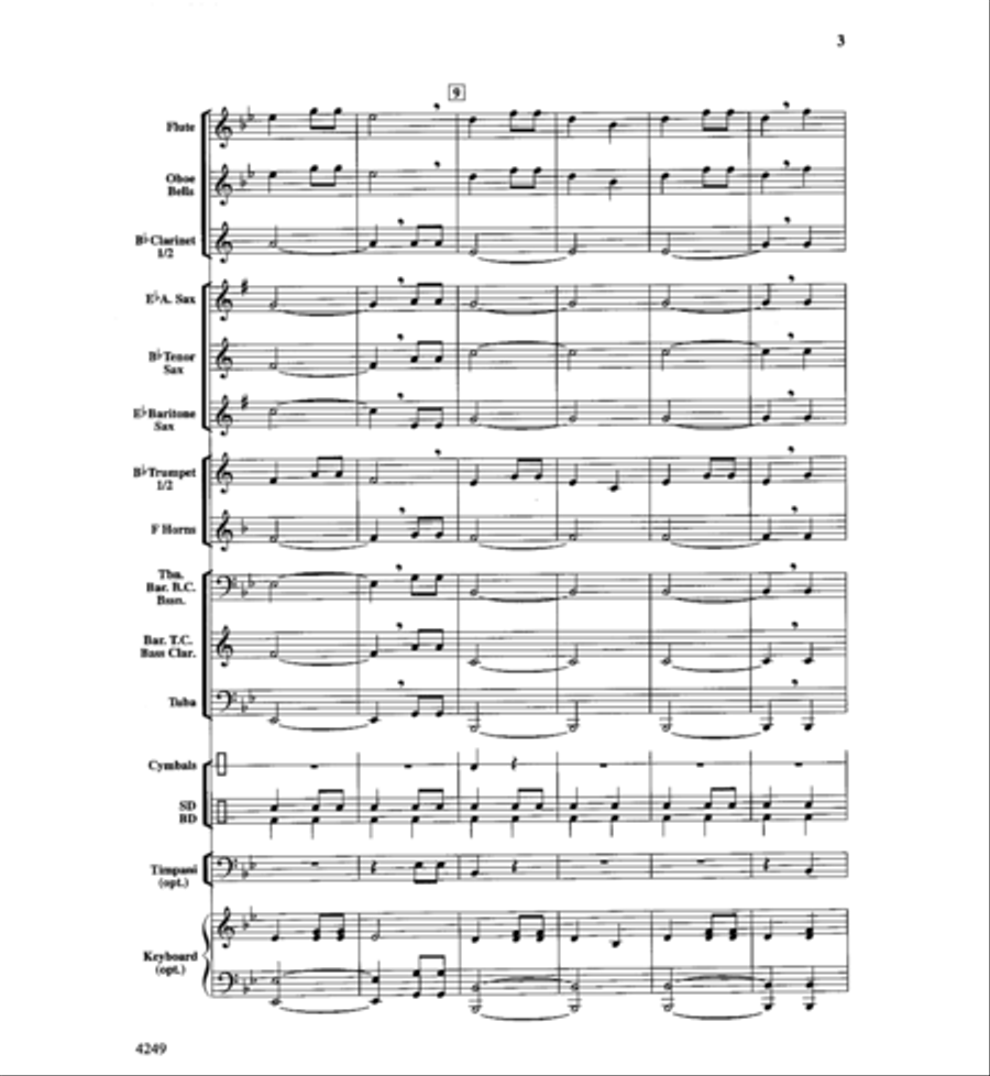 Peanuts & Peanut Butter Concert Band scores gallery preview page 3