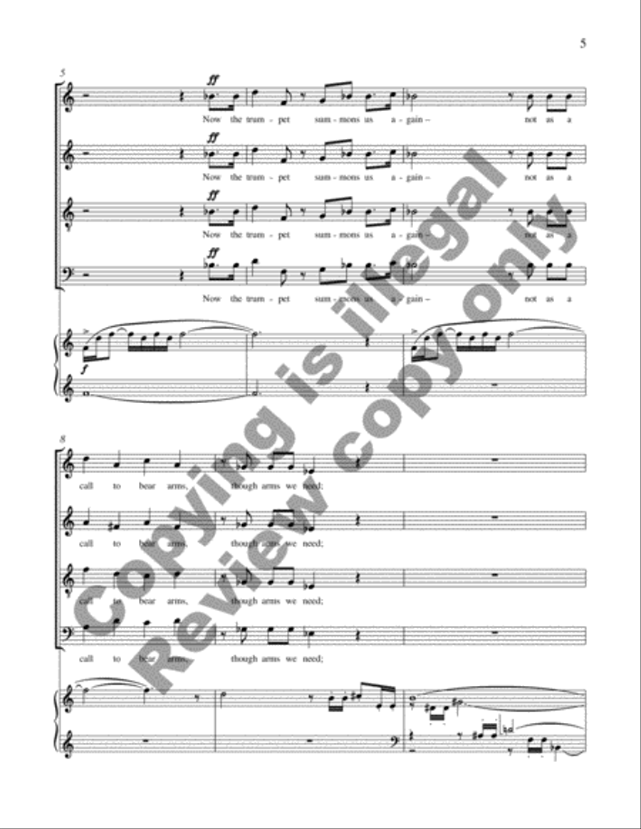 Let The Word Go Forth (Choral Score) 4-Part scores gallery preview page 6