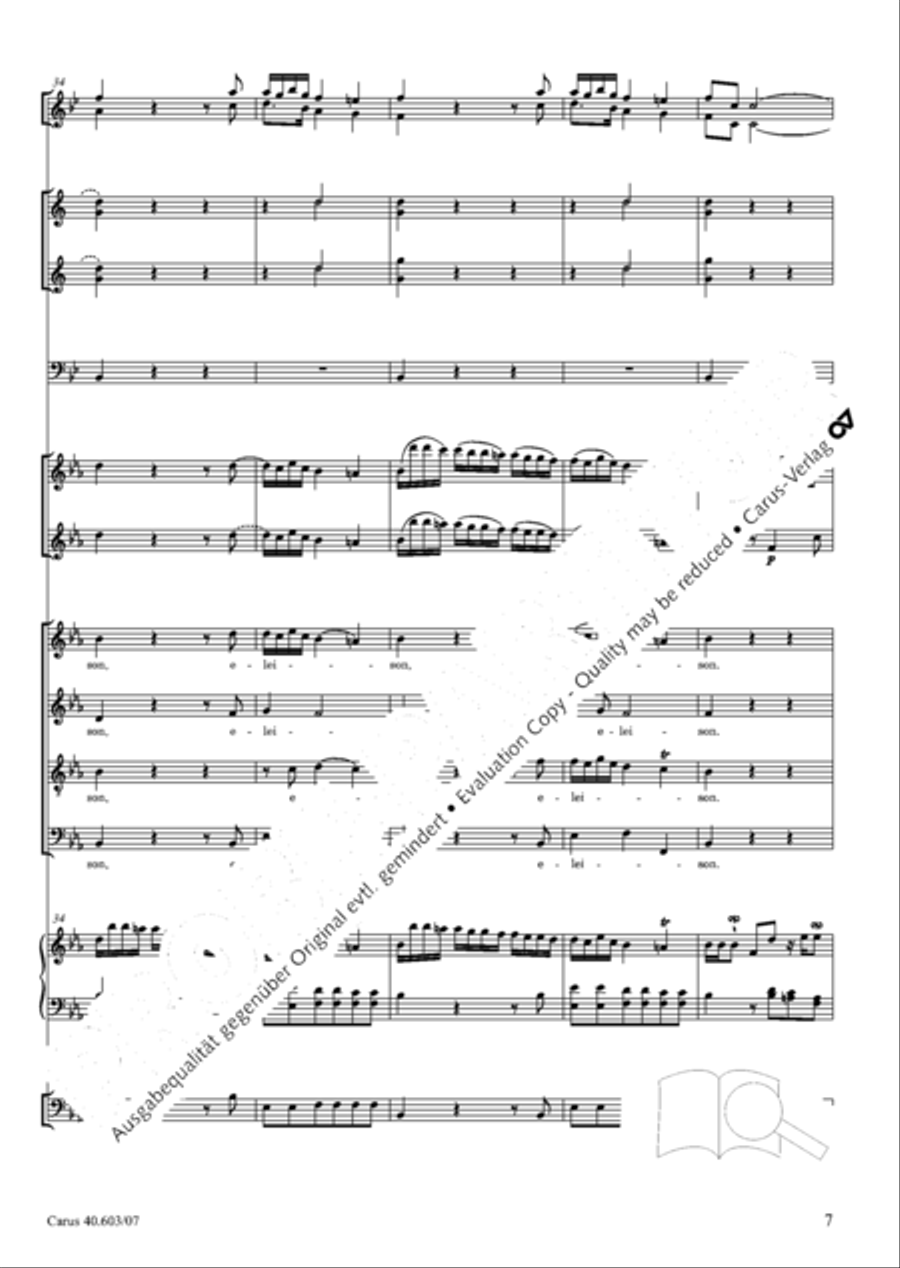 Grosse Orgelsolomesse in Es 4-Part scores gallery preview page 20
