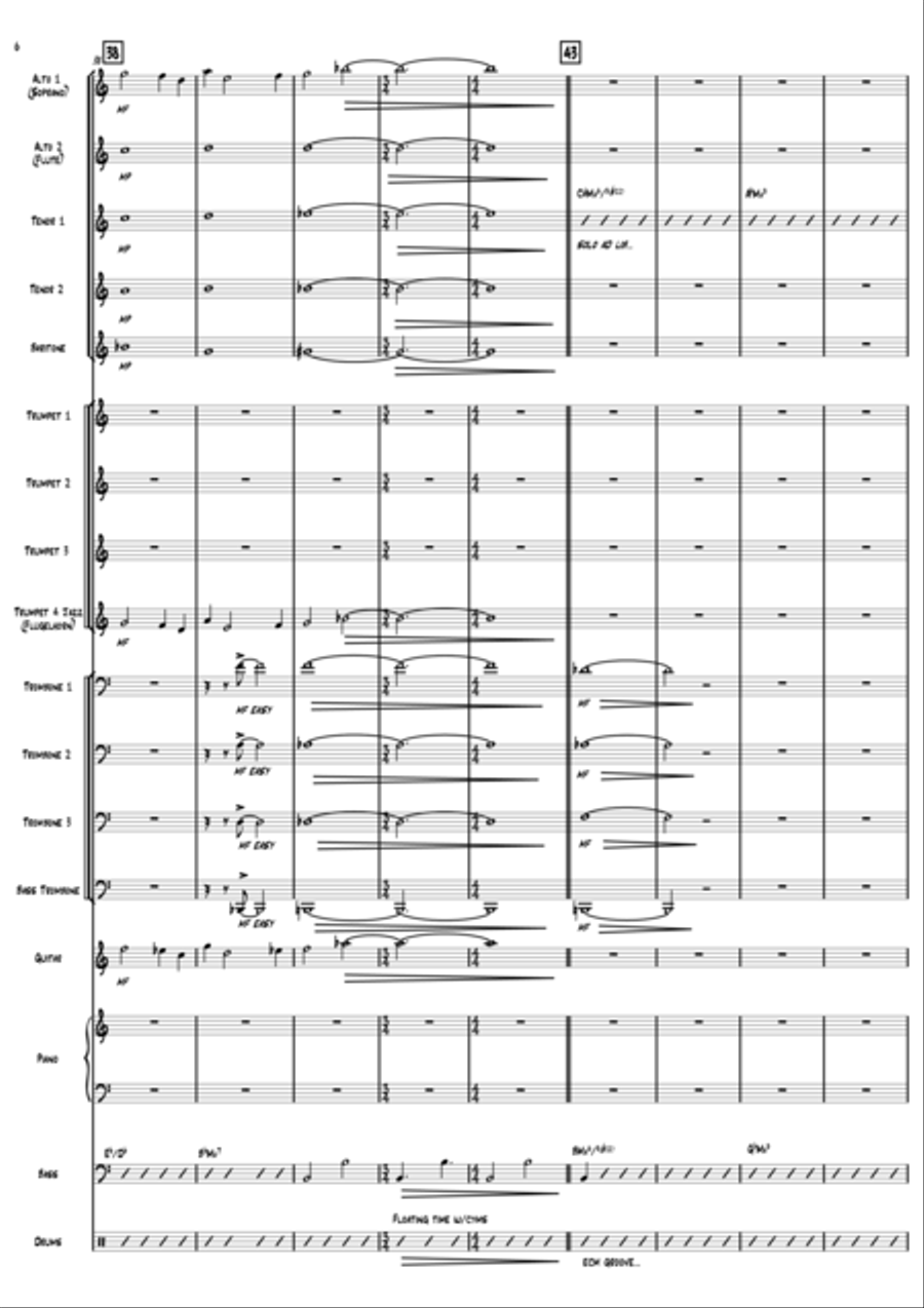 A Song For Rick Jazz Ensemble scores gallery preview page 6