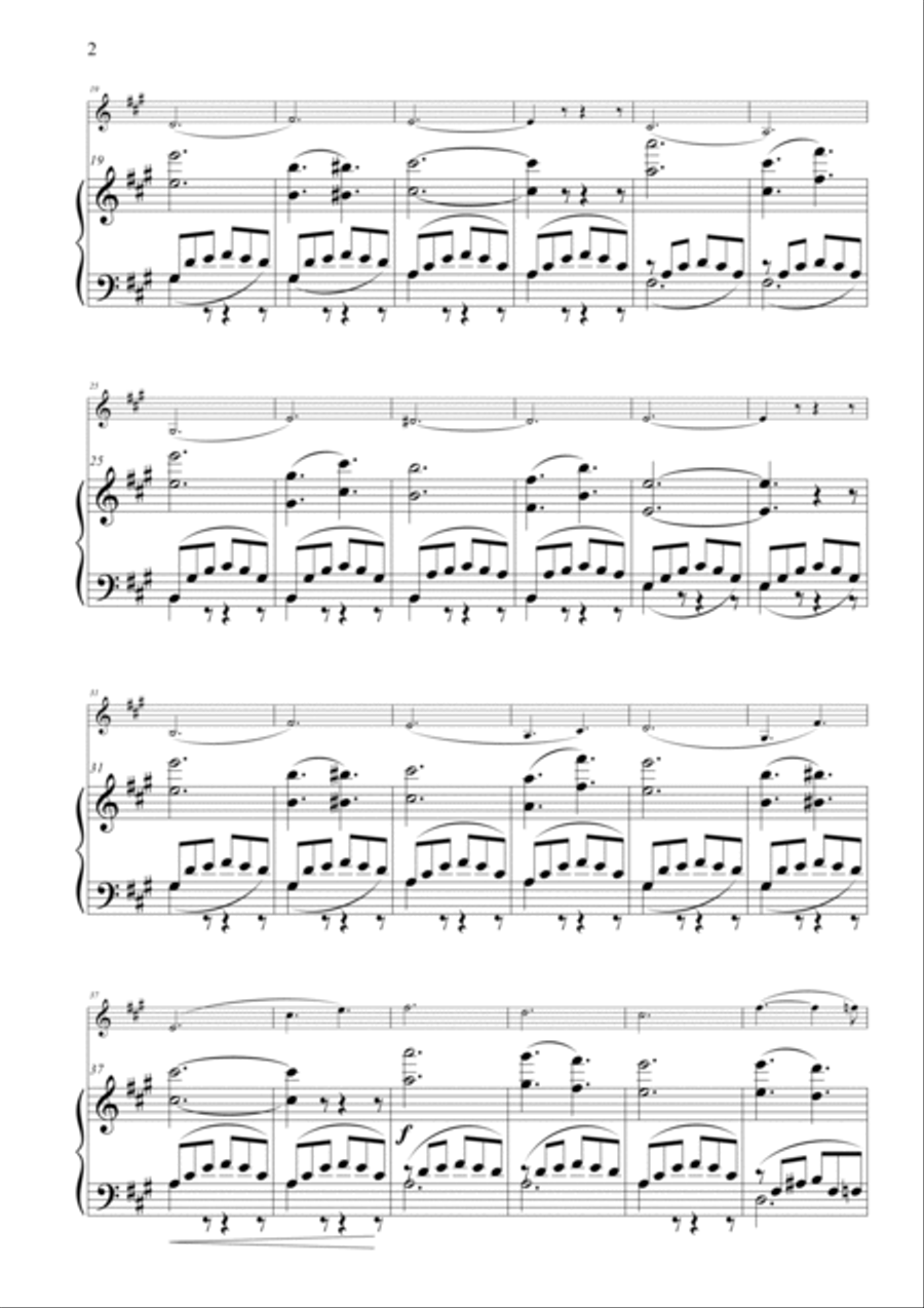 Am schönen Rhein gedenk ich dein, Waltz for Violin and Piano, Op. 83 Violin Solo scores gallery preview page 5