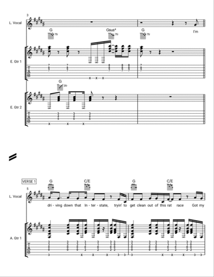 Back to Arkansas Acoustic Guitar scores gallery preview page 2