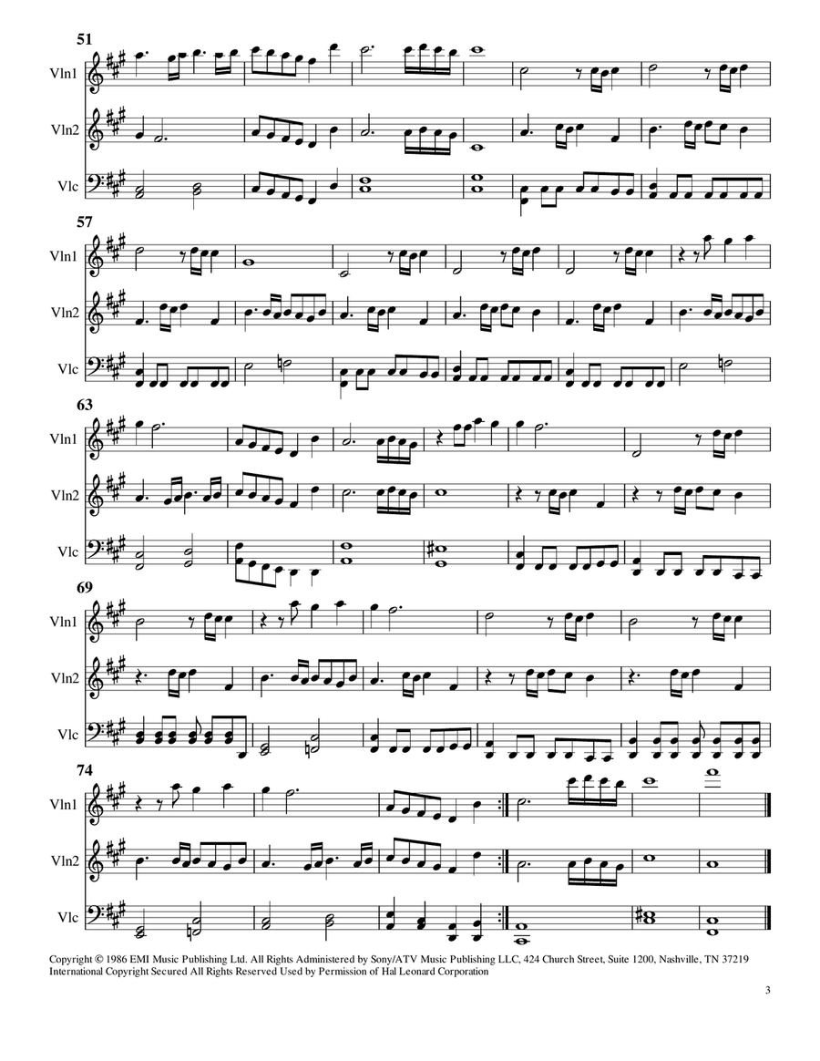 Final Countdown String Trio scores gallery preview page 3