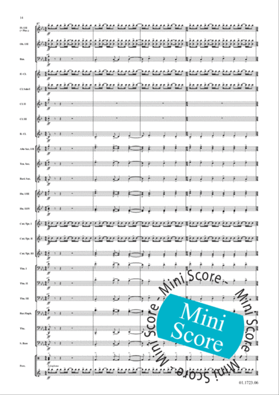 Cake-Walk Phantasy Concert Band scores gallery preview page 18