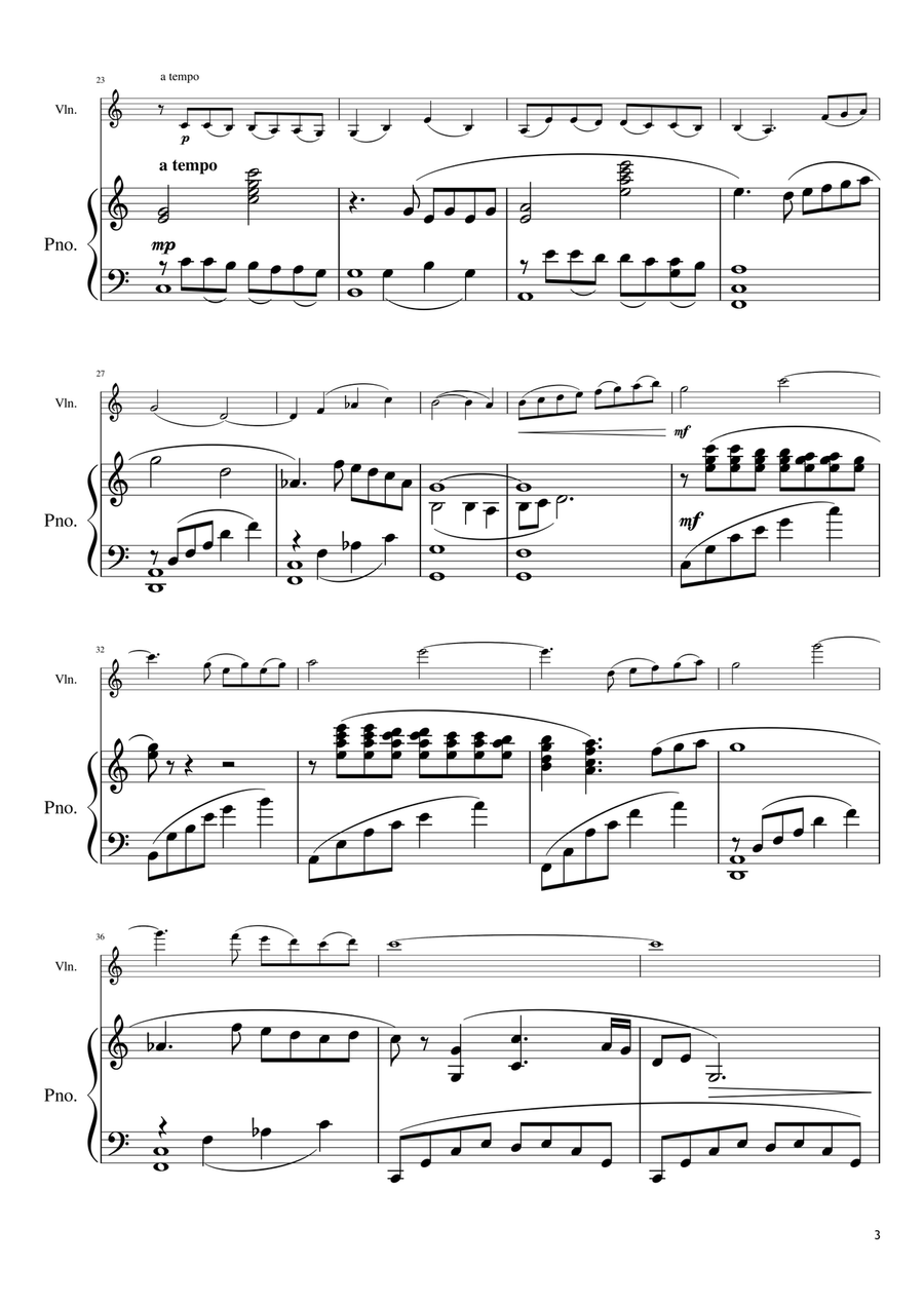 I Had A Farm In Africa (main Title) Violin Solo scores gallery preview page 3