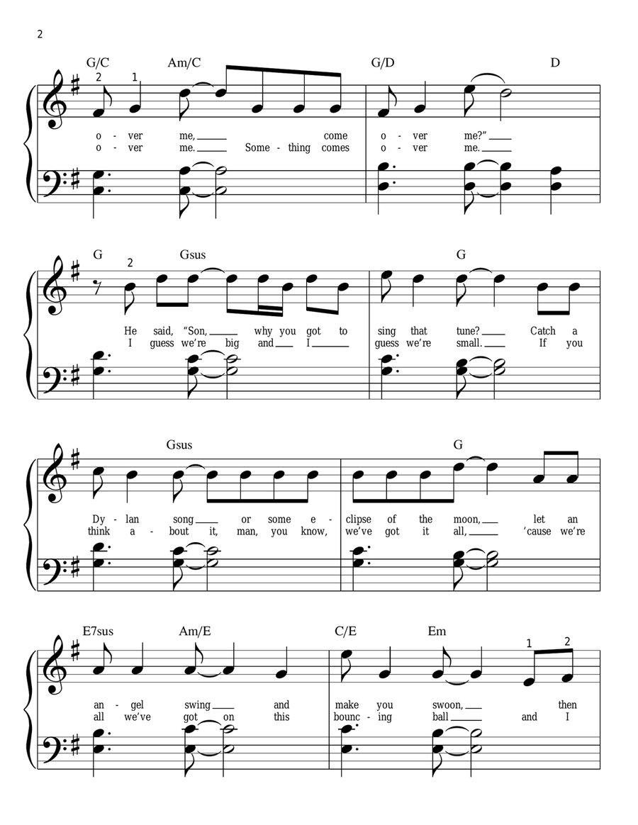 The Riddle Easy Piano scores gallery preview page 2