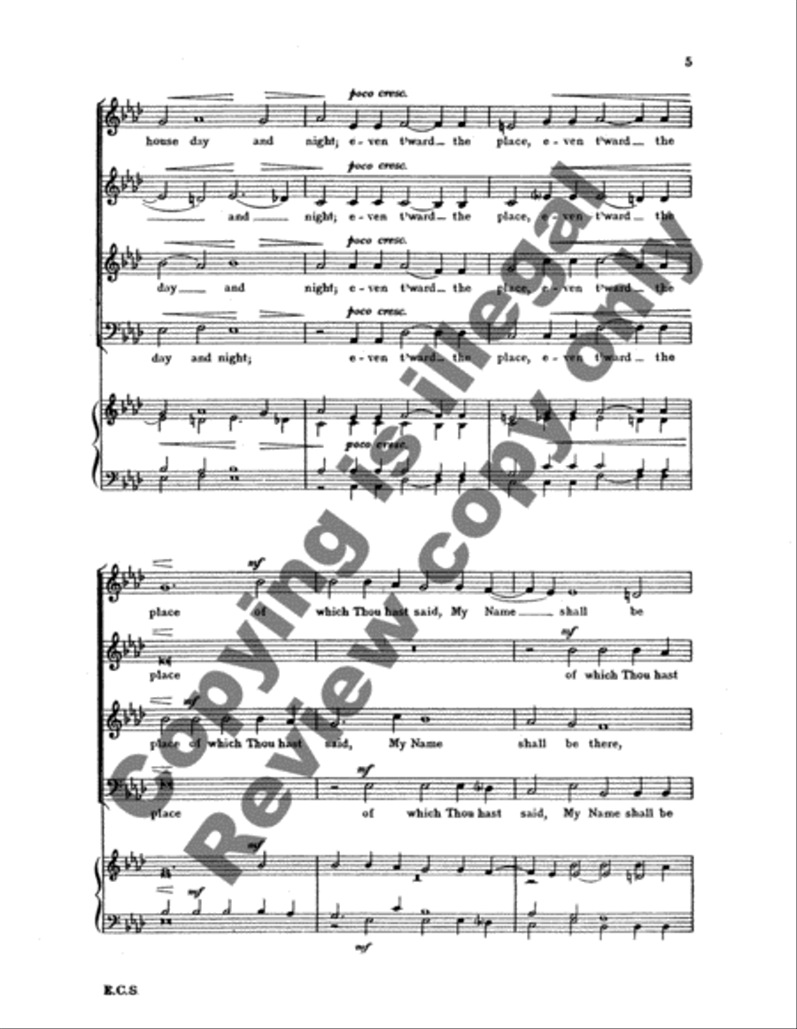 Hear The Voice and Prayer 4-Part scores gallery preview page 7
