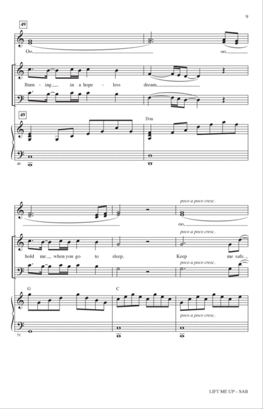 Lift Me Up (from Black Panther: Wakanda Forever) (arr. Mac Huff) 3-Part scores gallery preview page 8