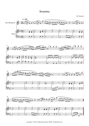Sonatina (In C Major) - Muzio Clementi (Alto Sax + Piano)