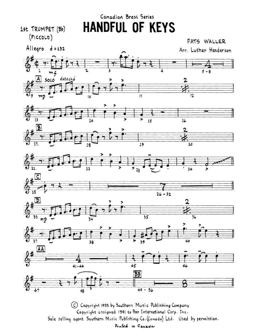 Piccolo trumpet deals music