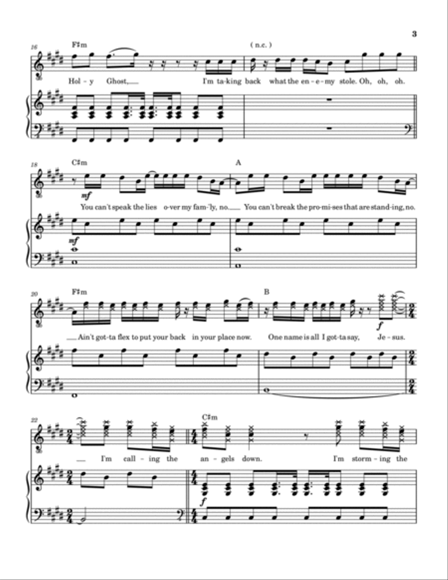Take It All Back Piano, Vocal, Guitar scores gallery preview page 4
