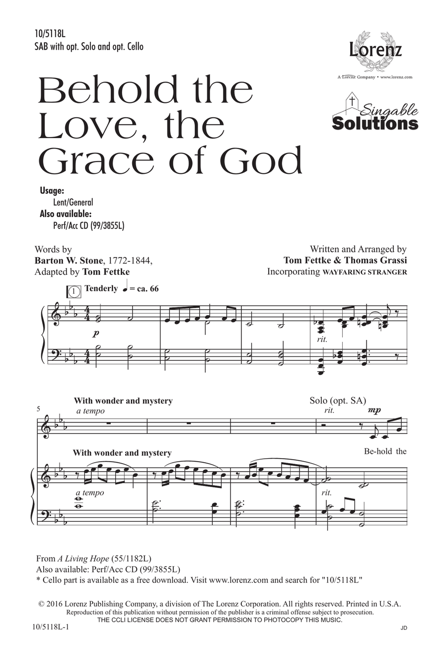 Behold the Love, the Grace of God