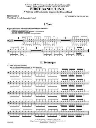 First Band Clinic (A Warm-Up and Fundamental Sequence for Concert Band): 2nd Percussion