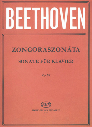Book cover for Sonatas for Piano in Separate Editions Op. 78 in F Sharp Major