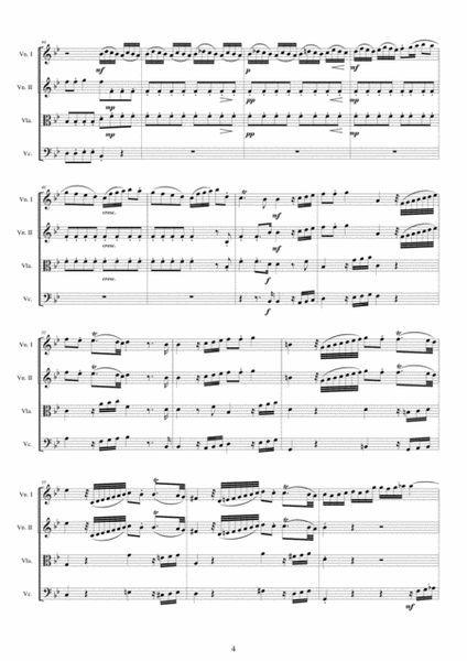 Vivaldi - Concerto in G minor RV 324 Op.6 No.1 for String Quartet image number null