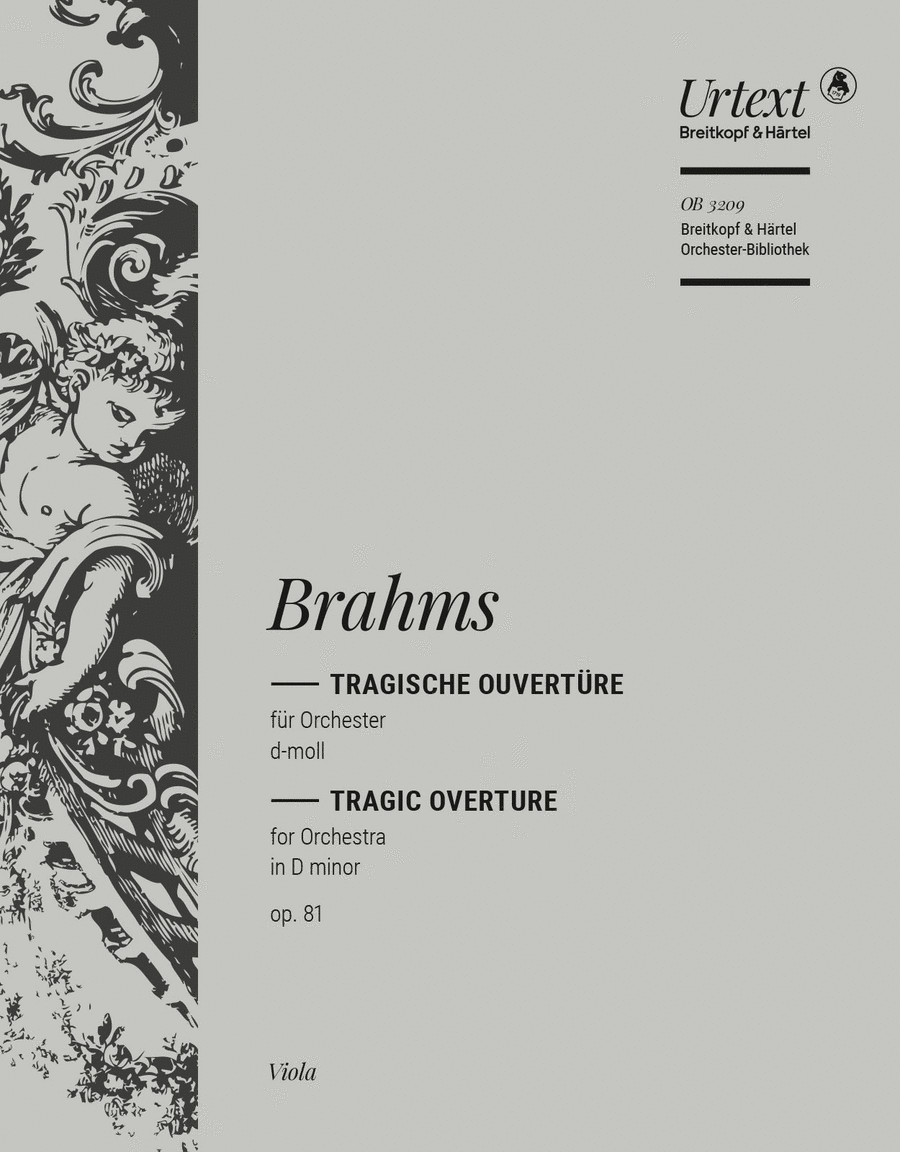 Tragic Overture in D minor Op. 81 Orchestra scores gallery preview page 1