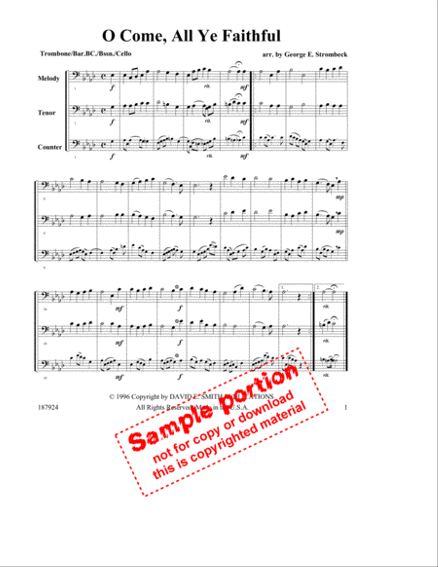 Hymns For Multiple Instruments- Vol. II, Bk 10-Trom/Bar.BC/Ce/Bssn. Large Ensemble scores gallery preview page 2