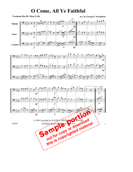 Hymns For Multiple Instruments- Vol. II, Bk 10-Trom/Bar.BC/Ce/Bssn. by Various Large Ensemble - Sheet Music