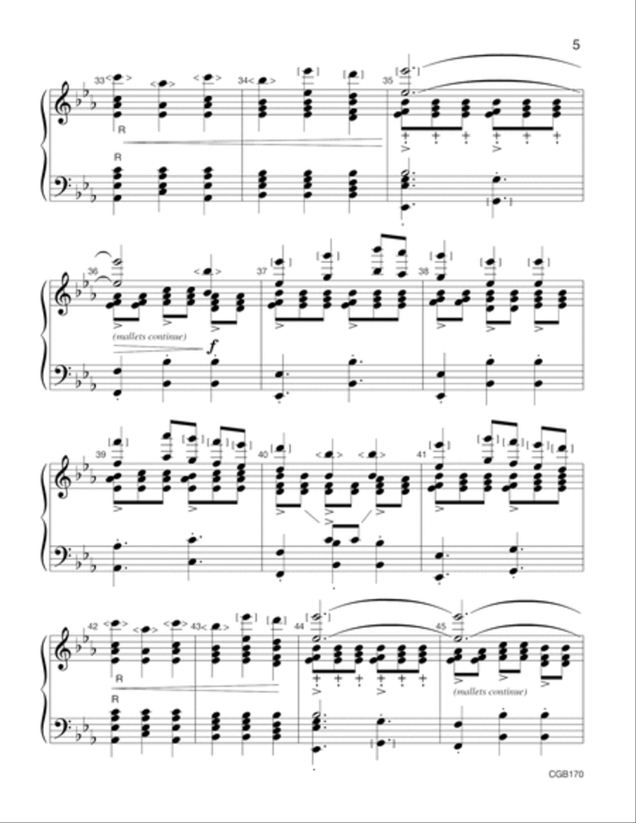 Let All Things Now Living Handbell Choir scores gallery preview page 5