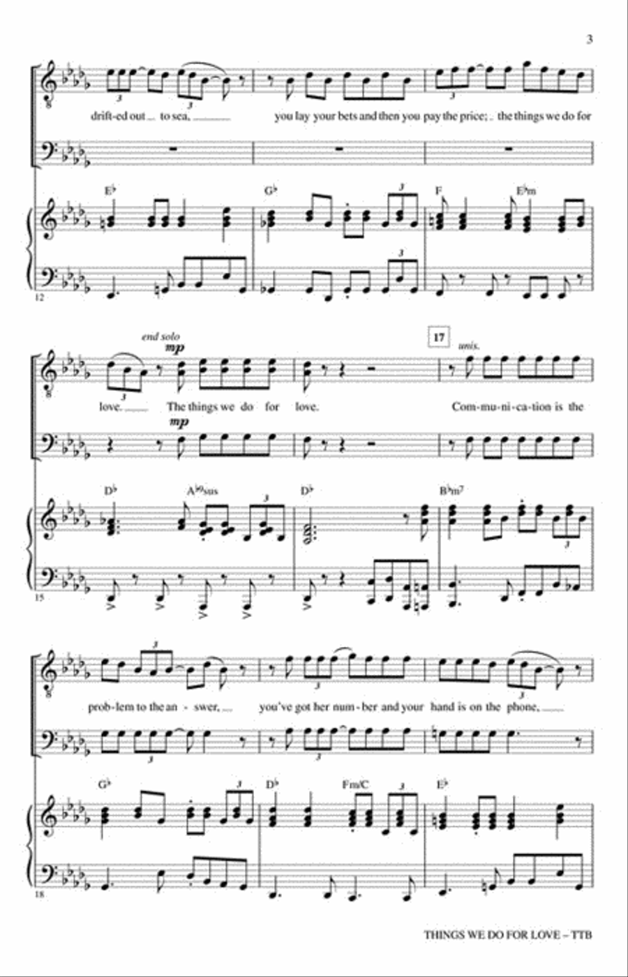 Things We Do for Love Things We Do for Love TTB scores gallery preview page 3
