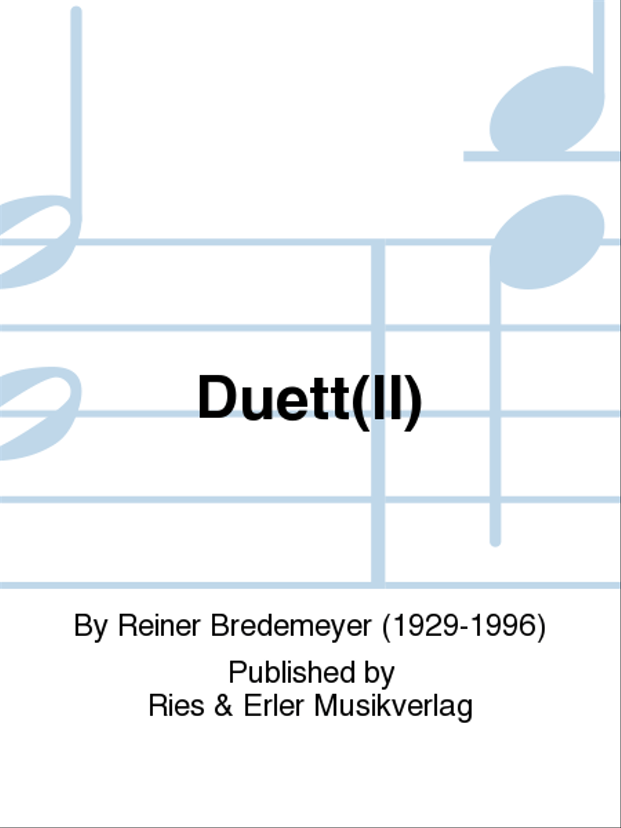 Duett(ll) Duett(ll) Woodwind Duet scores gallery preview page 1