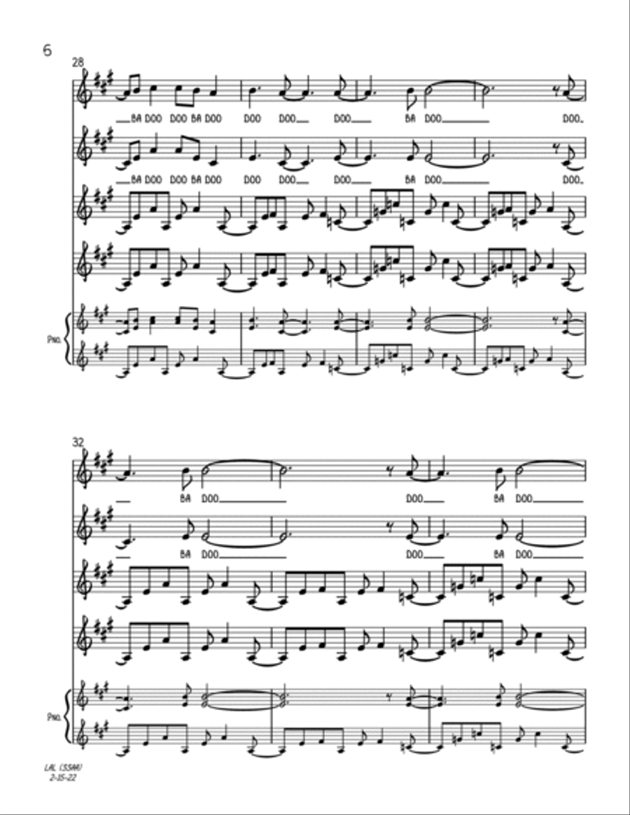 Linus And Lucy Linus And Lucy SSAA scores gallery preview page 6