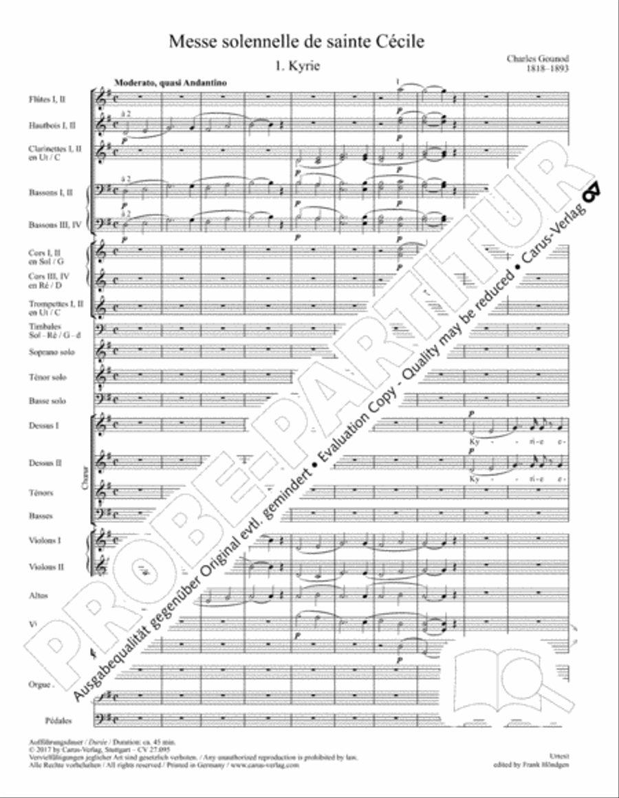 Messe solennelle de sainte Cecile STB scores gallery preview page 14
